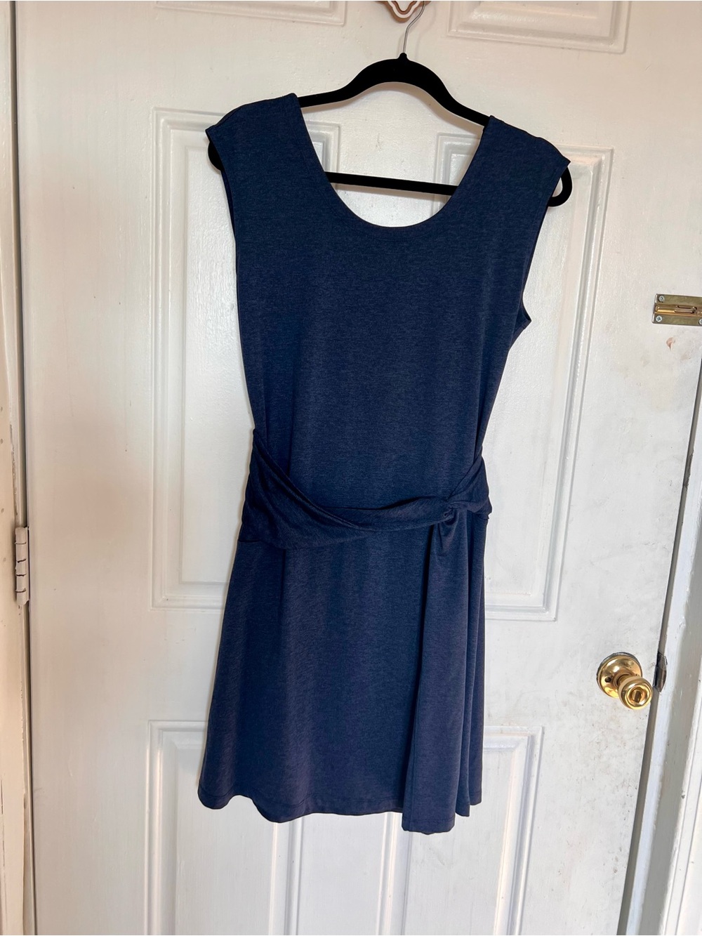 Patagonia | Sleeveless Navy Blue Tie-Waist Women's Dress